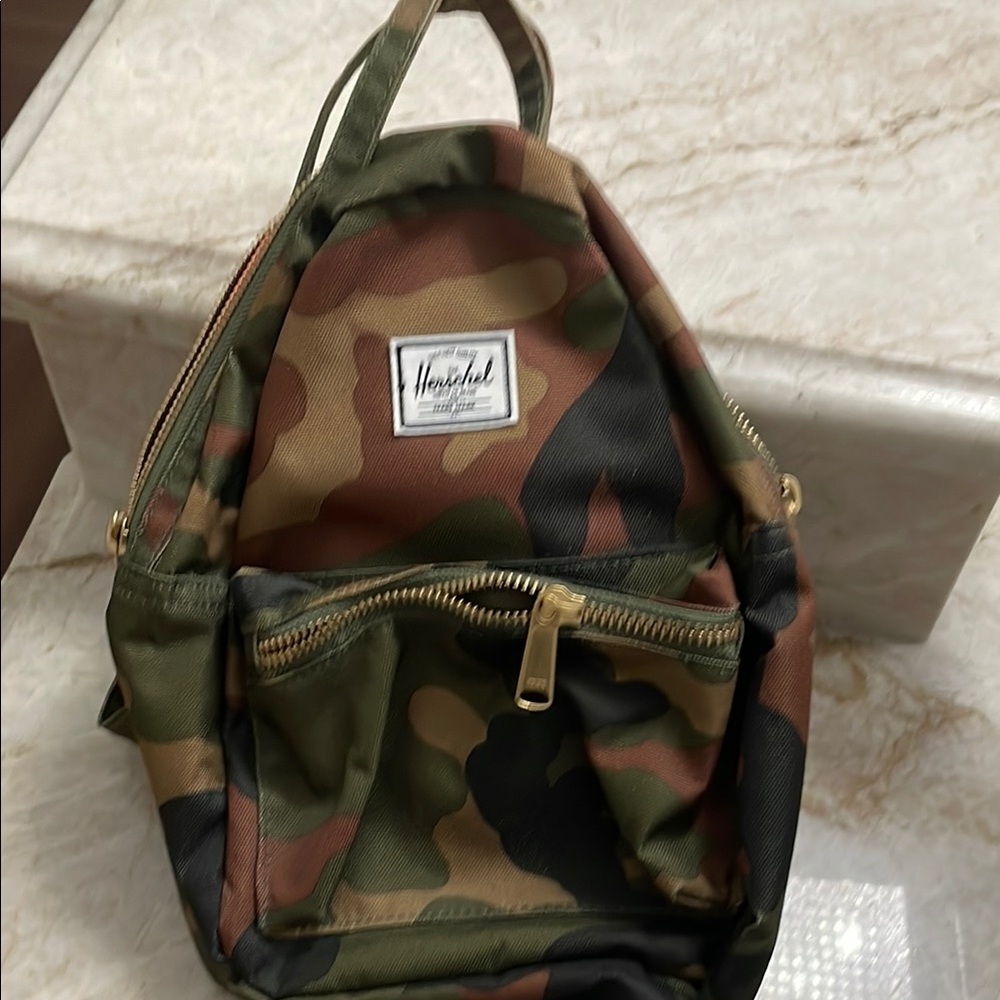 Herschel Supply Company Camo Backpack with Gold Accents